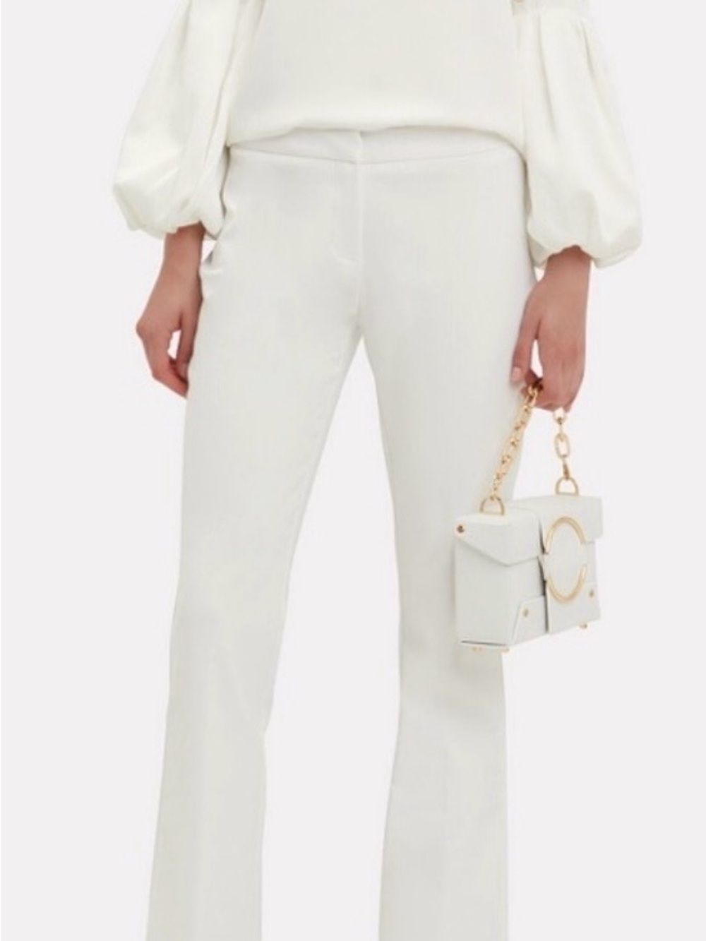 Derek Lam Ivory Tailored Flare Pants